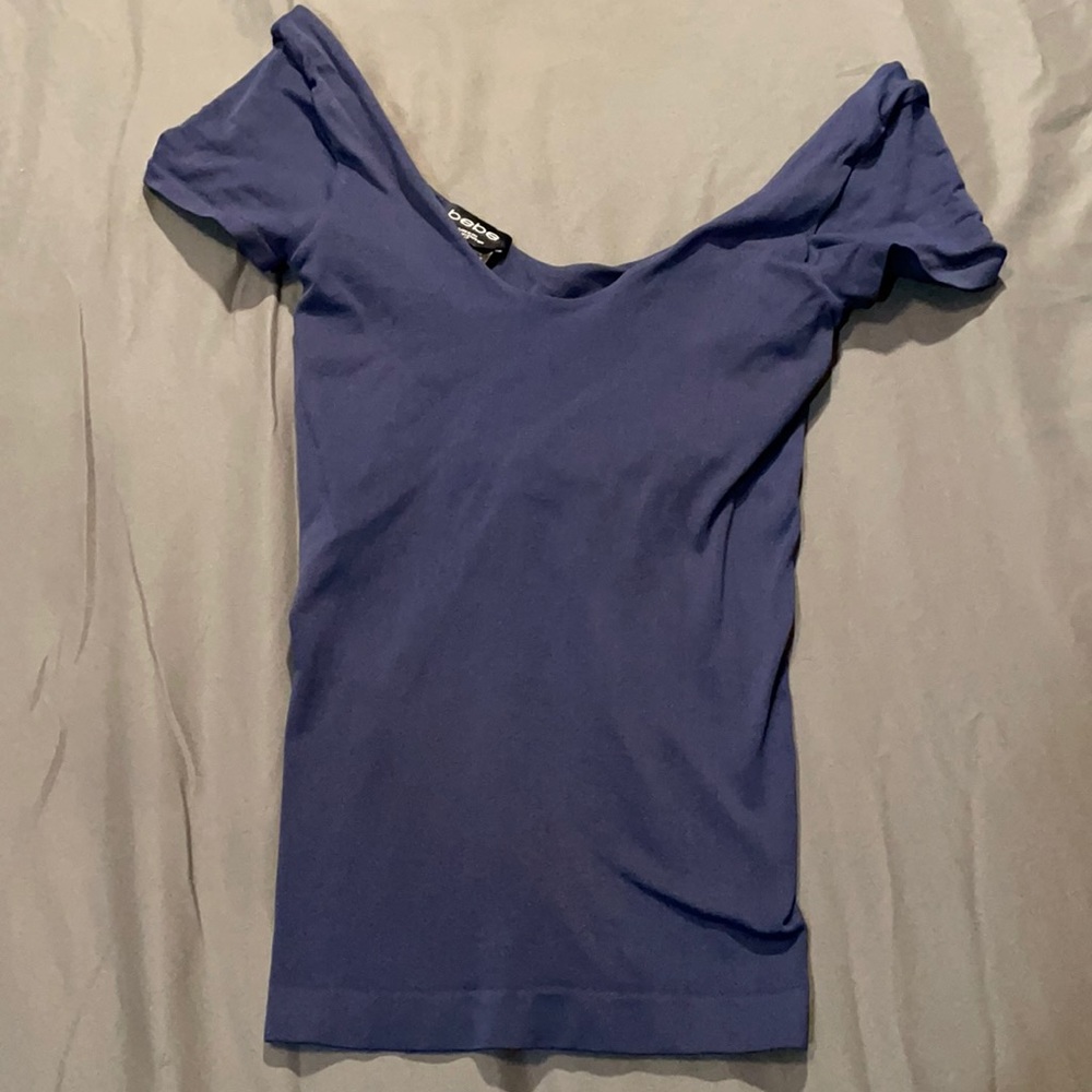 Off the shoulder BEBE shirt!